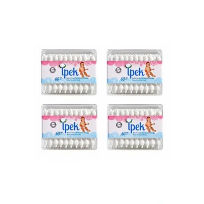 Genel Ürün Bebek 4lü Paket Kulak Temizleme Pamuğu 60lı (4*60)