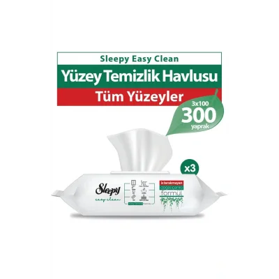 Havlu Easy Clean Yüzey Temizlik Havlusu&Mendili 3X100 (300 Yaprak)