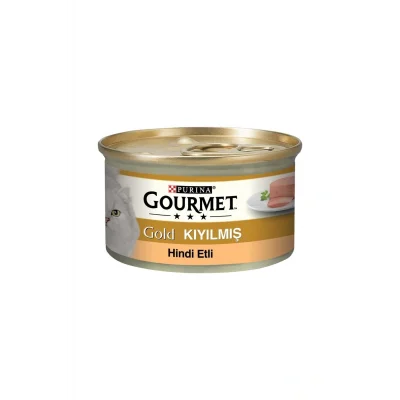 Genel Ürün 24 Adet Gold Kıyılmış Hindi Etli Yaş Kedi Maması 85 Gr