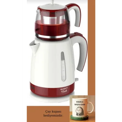 Genel Ürün Lateafe Elektrikli 1500 W Cam Üstü Çay Makinası Ve Kettle