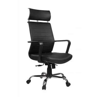Genel Ürün My7 Yönetici Makam - Ofis Müdür - Büro - Çalışma Koltuğu Siyah Renk Krom Ayaklı