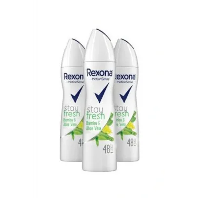 Genel Ürün 3 Adet Stay Fresh Aloe Vera & Bamboo Kadın Sprey Deodorant 150 ml