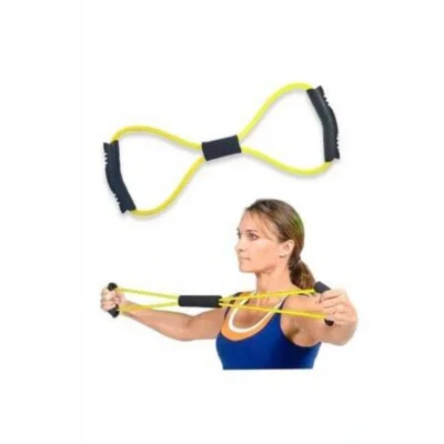 Genel Ürün Pilates Direnç Lastiği Sekizgen 8 Şeklinde (orta Seviye)