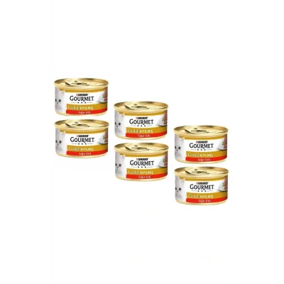 Genel Ürün Gold Kıyılmış Sığır Etli Kedi Konservesi 85 Gr (6 Adet)