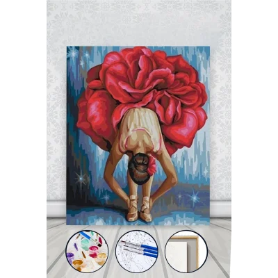 Genel Ürün Sayılarla Boyama Seti Kasnaklı Art Balerin 2 60 X 75 Cm