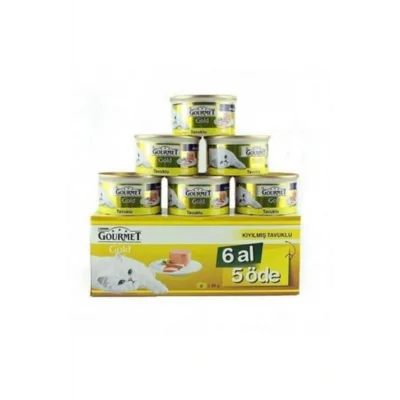 Genel Ürün Kıyılmış Tavuklu Yetişkin Kedi Konserve Maması 85 Gr (6 Al 5 Öde)