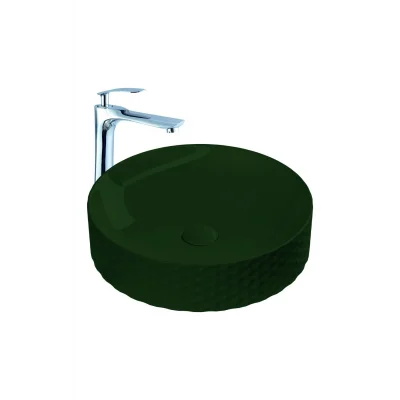 Genel Ürün Paula Matt Green Çanak Lavabo
