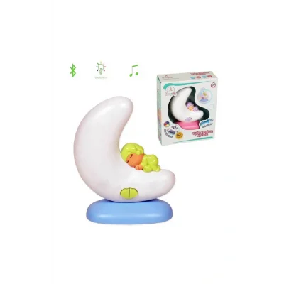 Oyuncak Uyku Dostum Oyuncak Ay Dede Bluetoothlu- Mor Bebek