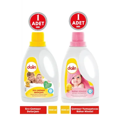 Genel Ürün Sıvı Çamaşır Yumuşatıcısı Bahar Ninnisi 1500 ml Sıvı Çamaşır Deterjanı 1500 ml