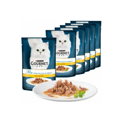 Genel Ürün Perle Izgara Tavuklu Kedi Konservesi 85gr X 26 Adet