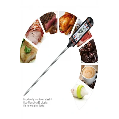 Termos Yemek Gıda Termometresi Gıda Yemek Sıcaklık Ölçer Dijital Et Su Süt Yiyecek Sıcaklık Ölçer Mutfak