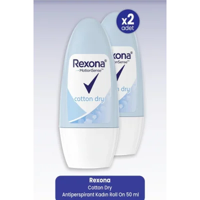Genel Ürün Cotton Dry Antiperspirant Kadın Roll On 50 Ml X 2 Adet