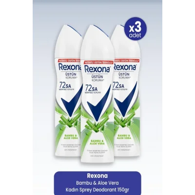 Genel Ürün Bambu ve Aloe Vera Kadın Sprey Deodorant 150 ml