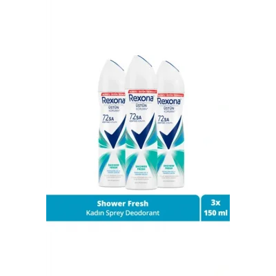 Kol Saati Kadın Sprey Deodorant Shower Fresh 72 Saat Kesintisiz Üstün Koruma 150 ml X3