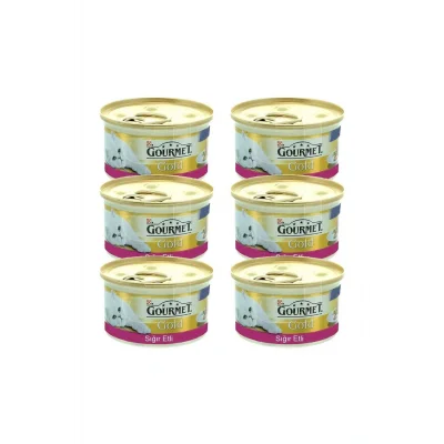 Genel Ürün Gold Kıyılmış Sığır Etli Kedi Maması 85 Gr 6lı Set