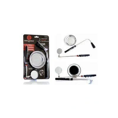 Genel Ürün Manyetik Set 3lü (Tepsi + LED Fener + Ayna) - 11314