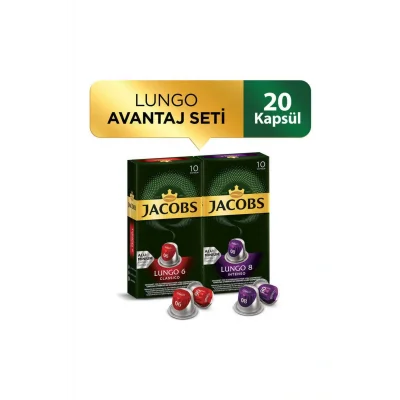 Genel Ürün Lungo Kapsül Kahve Avantaj Seti 20 Kapsül