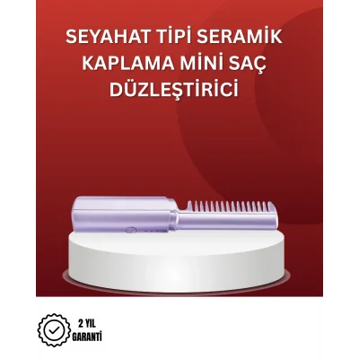 Isıtmalı Saç Düzleştirici Fırça – Kablosuz ve Hafif Tasarım