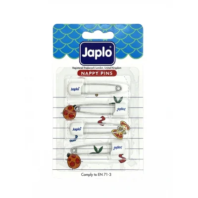 Japlo Emniyetli Çengelli İğne 4lü - Beyaz