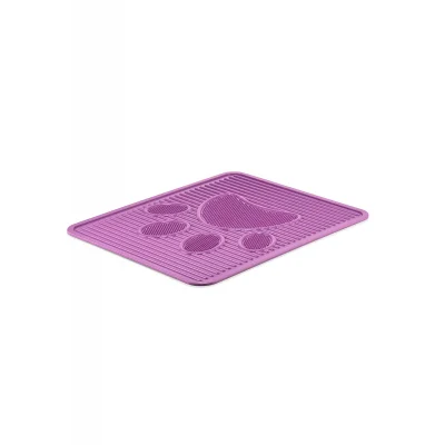 Kedi Tuvalet Önü Paspası Sentetik Yeni Model 51,5 42,5 cm Karışık Renklerde