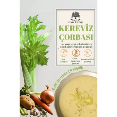 BUĞZ Kereviz Çorbası Kaptanın Ceviz Çiftliği - 4 Porsiyon
