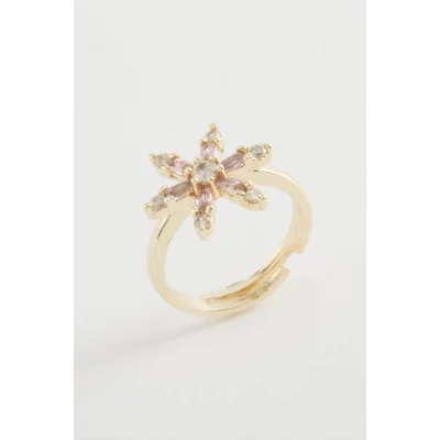 Lotus Zirkon Taşlı Yüzük