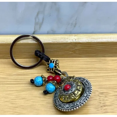 Mantra Çarkı Şans Anahtarlık