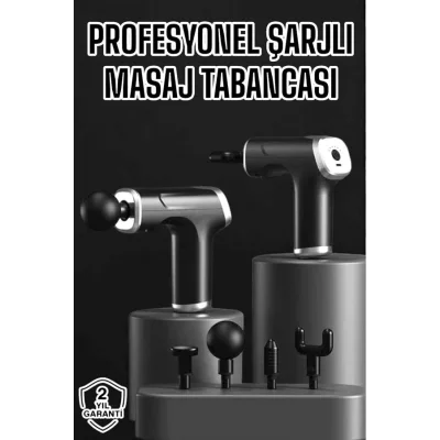 Masaj Aleti Masaj Tabancası Darbeli Şarjlı Kas Ve Vücut Ağrıları İçin
