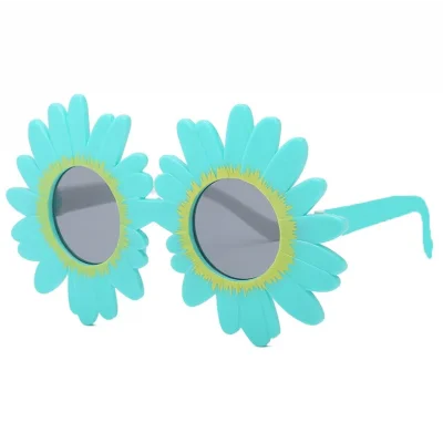 Mavi Renk Papatya Şekilli Parti Gözlüğü 18x10 cm