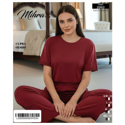 Mihra 20102 Kadın Oysho Kısa Kol Pijama Takımı