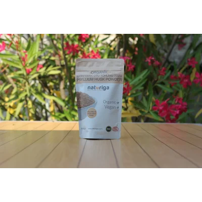 BUĞZ Naturiga Organik Karnıyarık Otu Tohumu Tozu (Psyllium Husk) 100 gr