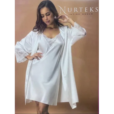 Nurteks 5336 Bayan Sabahlık Ve Gecelik Takım