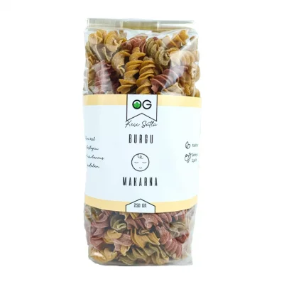BUĞZ OG Natura Keçi Sütlü Sebzeli Burgu Makarna +8 Ay (250 gr)