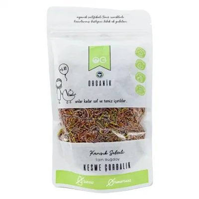 BUĞZ OG Natural Organik Karışık Sebzeli Tam Buğday Kesme Çorbalık +8 Ay (200 gr)