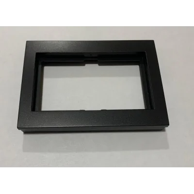 Ovivo Metalik Siyah İkili Topraklı Priz Çerçevesi Grano