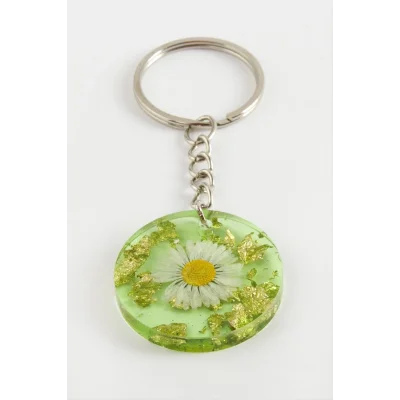 Papatya Epoksi Anahtarlık