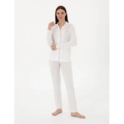 Pıerre Cardın 7717-S Bayan Gömlek Pijama Takımı