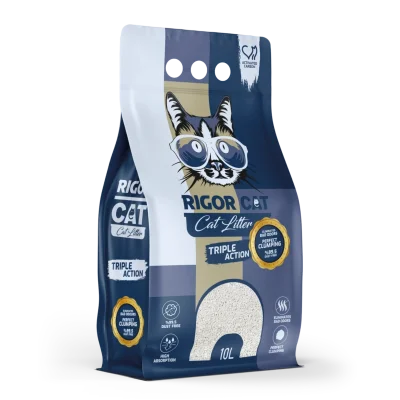 Rigor Aktif Karbonlu İnce Taneli Kedi Kumu 10 lt