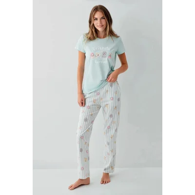 RolyPoly RP3810-S Kadın Kısa Kol Pijama Takımı