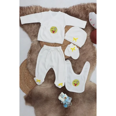 Sema Baby 5 Parça Hastane Çıkışı Zıbın Seti 0-3 Ay