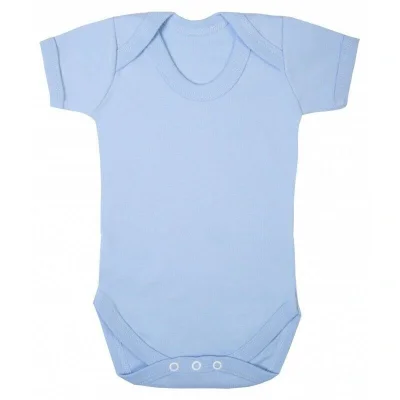 Sema Baby Prematüre Yarım Kol Penye Çıtçıtlı Badi - Mavi