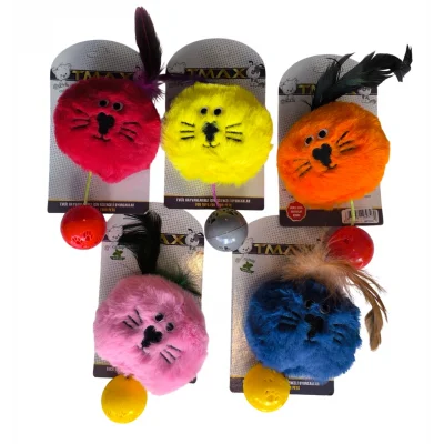 Sesli Catnipli Peluş Kedi Köpek Oyuncağı Çeşitli Renklerde 15 cm