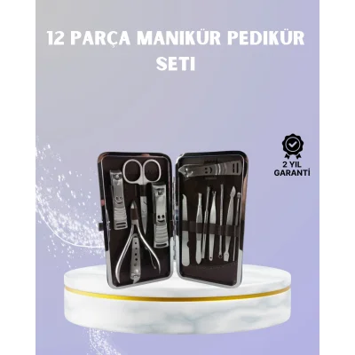 Seyahat İçin Taşınabilir Deri Çantalı Bakım Seti