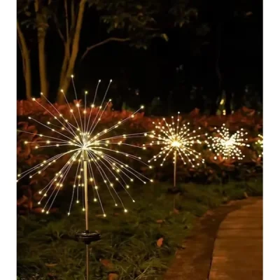 Solar Havai Fişek Dekor LED