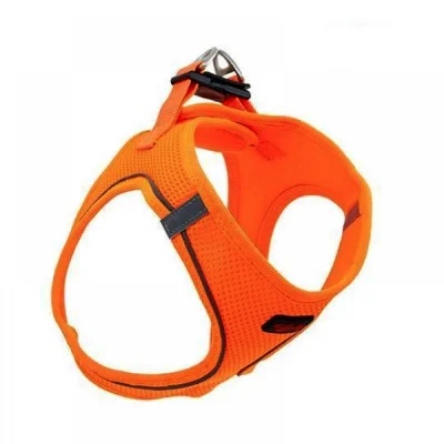 Tailpetz Air Mesh Köpek Göğüs Tasması 3XSmall 24-28 cm Neo Orange