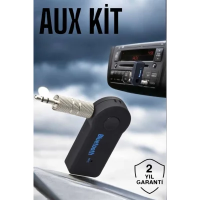 Tüm Araçlara Uyumlu Aux Car Bluetooth Kablosuz Araç Bağlantı Kiti
