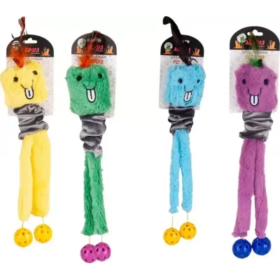 Uzayabilen Peluş Toplu Yaylı Kedi Köpek  Oyuncağı Çeşitli Renklerde 45 cm