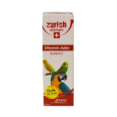 Zurich Kuş Vitamini A, D3, E, C Vitaminleri 30 ml