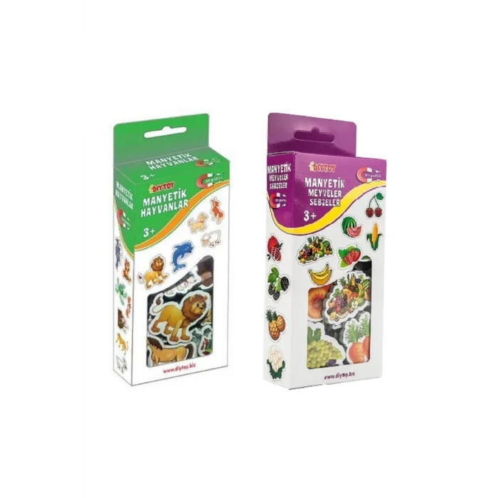 2li Buzdolabı Manyetik Hayvanlar Meyveler Ve Sebzeler Magnet - Bultak Şablonu