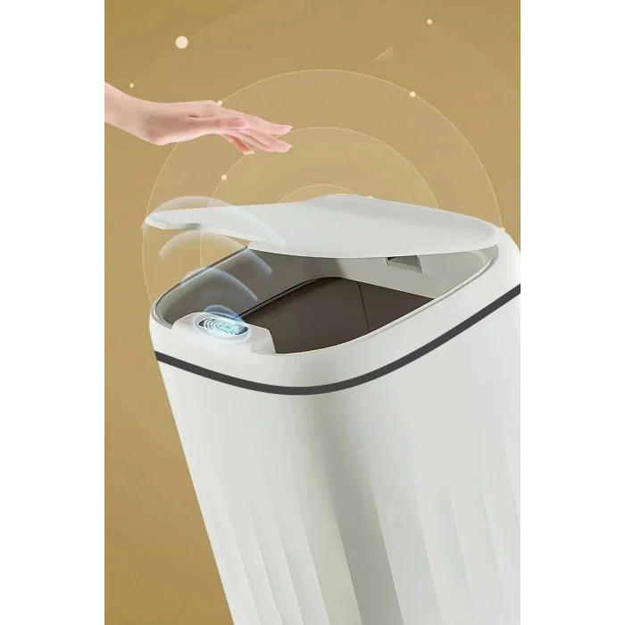 20 Lt Sensörlü Çöp Kovası – Akıllı Antibakteriyel Pilli Otomatik Kapaklı 4 Kalem Pil Dahil